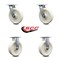 Service Caster 8 Inch Nylon Caster Set with Roller Bearings 2 Swivel 2 Rigid SCC-30CS820-NYR-2-R-2 - alternate 7